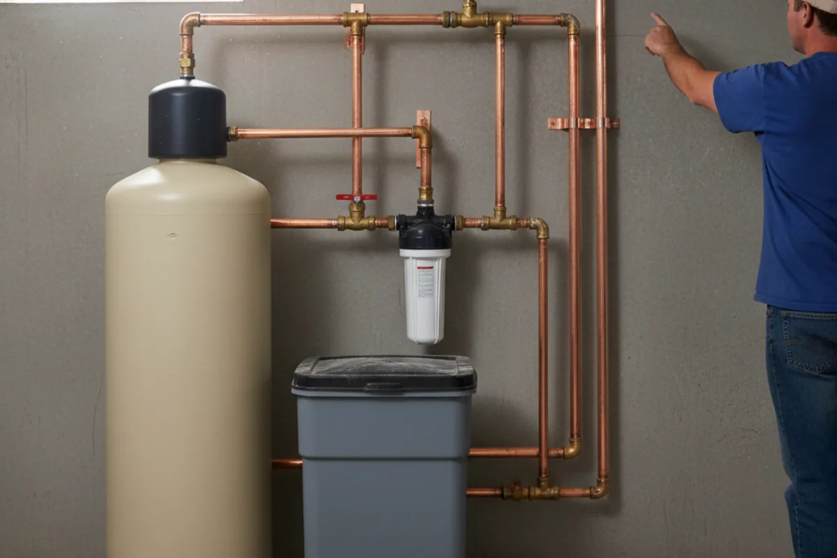 Whole-house water treatment system installed in Corsica